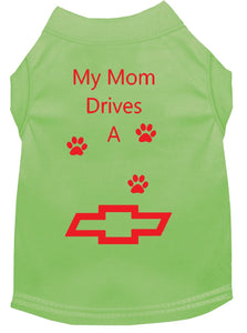 Lime Dog Shirt- My Dad/ Mom Drives A