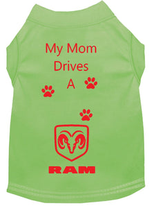 Lime Dog Shirt- My Dad/ Mom Drives A