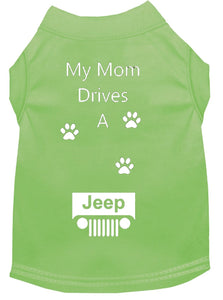 Lime Dog Shirt- My Dad/ Mom Drives A