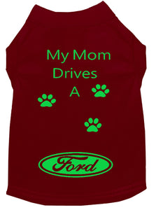 Maroon Dog Shirt- My Dad/ Mom Drives A