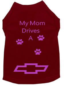 Maroon Dog Shirt- My Dad/ Mom Drives A