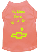 Load image into Gallery viewer, Peach Dog Shirt- My Dad/ Mom Drives A