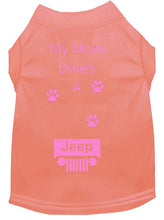 Load image into Gallery viewer, Peach Dog Shirt- My Dad/ Mom Drives A