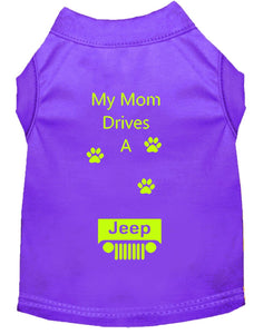 Purple Dog Shirt- My Dad/ Mom Drives A
