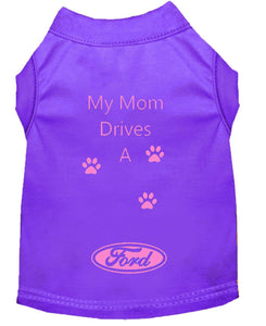 Purple Dog Shirt- My Dad/ Mom Drives A