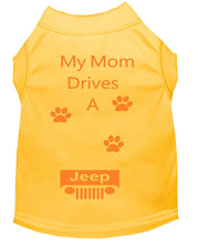 Load image into Gallery viewer, Sunshine Yellow Dog Shirt- My Dad/ Mom Drives A