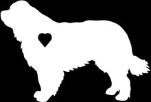 Load image into Gallery viewer, Heart Newfoundland Dog Decal