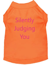 Load image into Gallery viewer, Silently Judging You Dog Shirt Orange