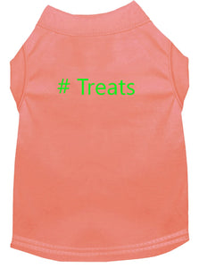 # Treats Dog Shirt Peach