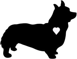 Heart Pembroke Welsh Corgi Dog Decal