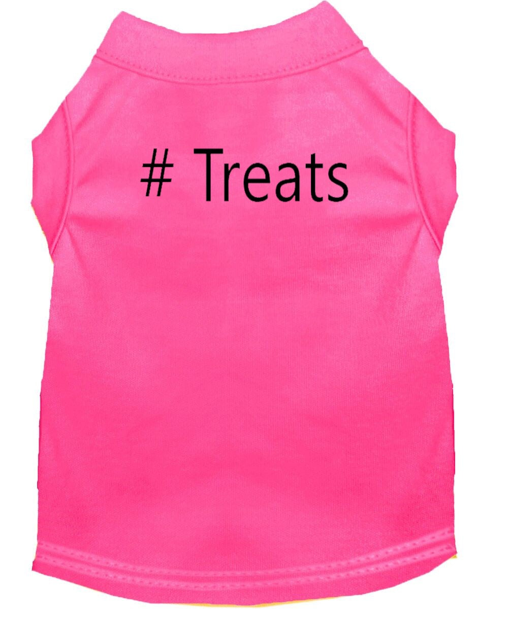 # Treats Dog Shirt Pink