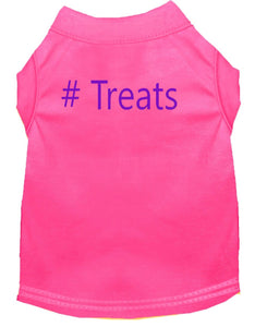 # Treats Dog Shirt Pink