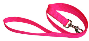 Webbing Dog Leash Hot Pink