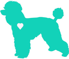 Load image into Gallery viewer, Heart Poodle Dog Decal