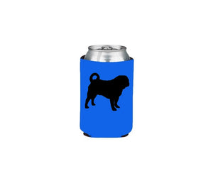 Pug Koozie Beer or Beverage Holder