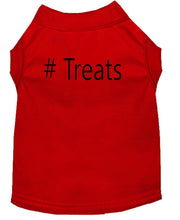 Load image into Gallery viewer, # Treats Dog Shirt Red