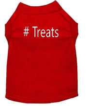 Load image into Gallery viewer, # Treats Dog Shirt Red