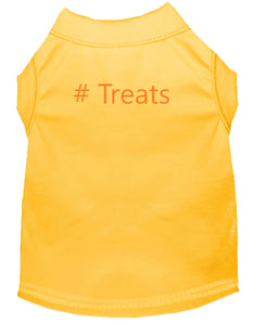 # Treats Dog Shirt Sunshine Yellow